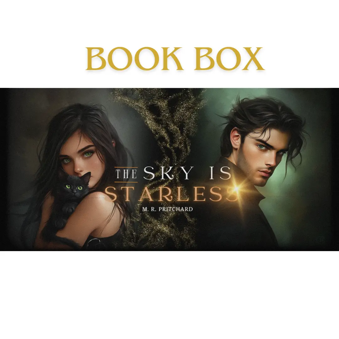 The Sky is Starless Gothic Vampire Book Box – Signed Hardcover with Black Cat and Coffee Vibes
