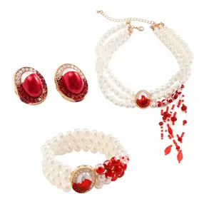 Gothic Party Necklace Earrings Bracelets