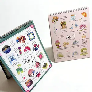 2026 Life Wish List Calendar, Enjoy Your Life Checklist Calendar, Daily Planner for Goals & Dreams, Perfect Gift for New Year, Doodle Typography Calendar