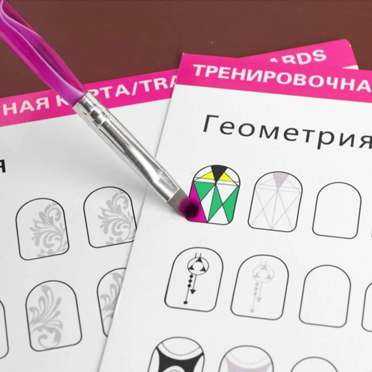 Mobestech Nail Art Practice Sheet 12Pcs Nail Art Book Design Practice ...