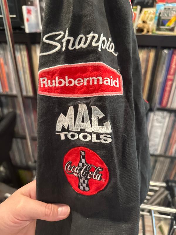 Vintage JH Design Racing Jacket XL Great Wear Kurt Busch Red Black Nascar