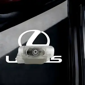 2pcs for Lexus Door Lights Logo Projector Car Courtesy Welcome 3D Shadow Light for LS2006-2025 ES2007-2025 IS2006-2024 LX2007-2025 RX2007-2025 GS2012-2025 GX2010-2025 RC2014-2025 LC2016-2025 TECH Shadow High Brightness Waterproof