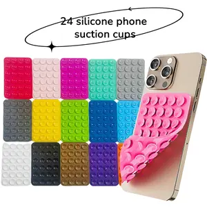 Silicone Suction Cup Phone Case Mount, Dual-Sided Stand, Strong Grip for Hands-Free Use, Selfie & Video, Compatible with iPhone & Samsung, Accessories