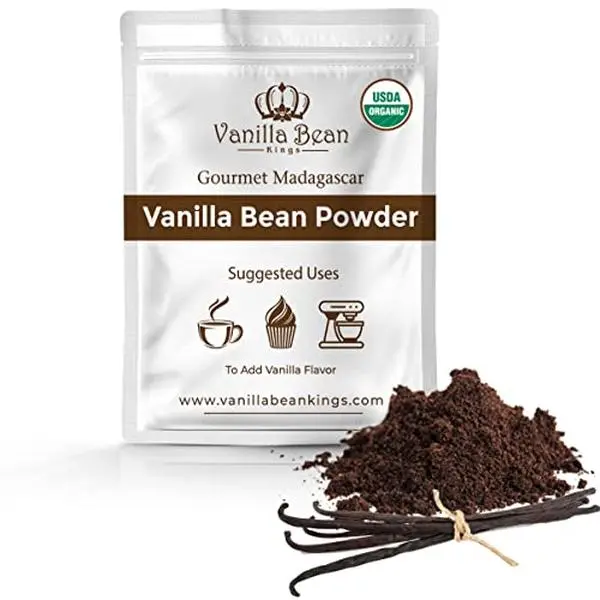 Vanilla Bean Powder - Pure Ground Madagascar Vanilla Powder - For Cooking, Baking, & Additional Flavoring - Add To Coffee, Tea, Yogurt, & Shakes - Raw, Unsweetened, No Fillers or Additives - 1 oz