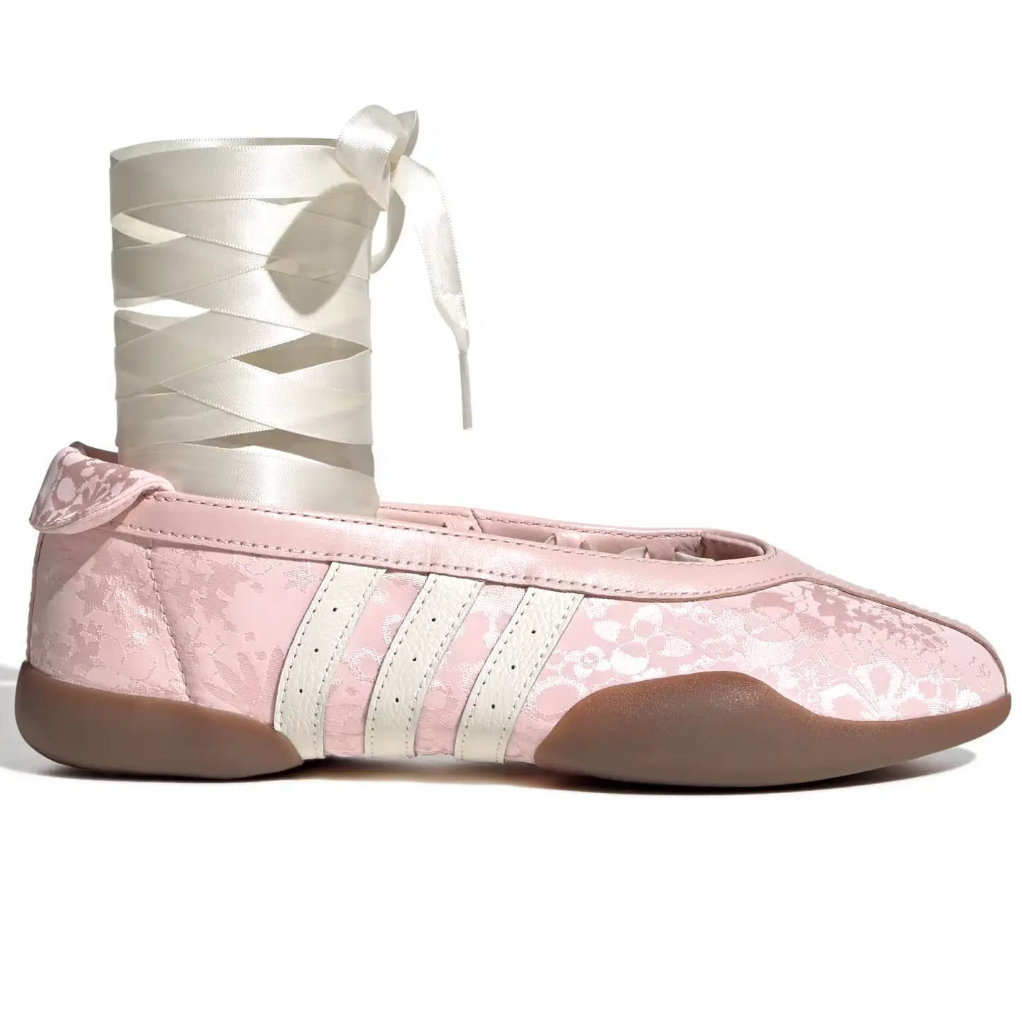 Adidas Taekwondo Mei Ballet Flat Liberty London Pink Floral Gum Women's Authentic Sneaker - Original Kitten Heel Comfortable Fashion Athletic Shoe Women Mid cute shoe comfy shoe