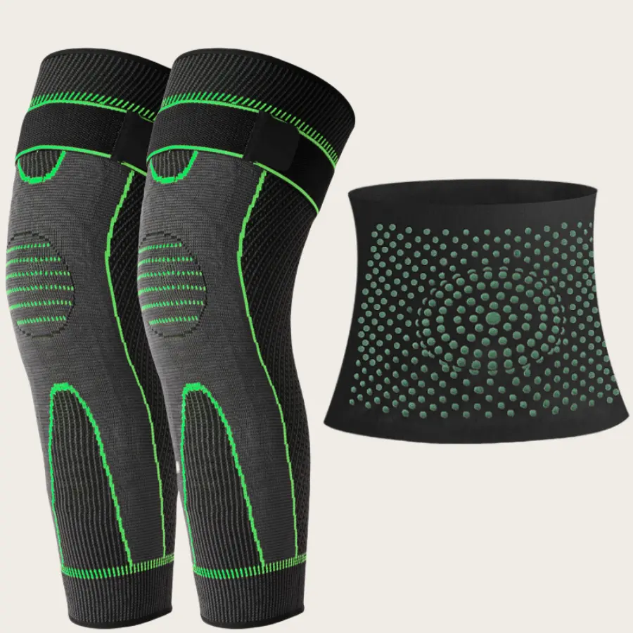 Full-Length Compression Leggings - Protective Design for Men and Women, Suitable for Basketball, Arthritis, and Cycling