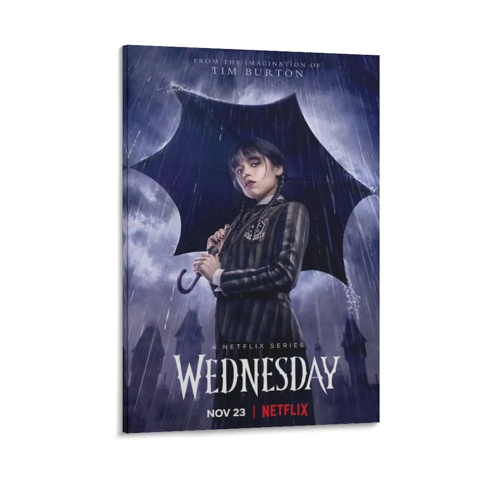 Movie Poster Canvas Wall Art Film Wednesday Canvas Poster Bedroom Decor Sports Landscape Office Room Decor Gift