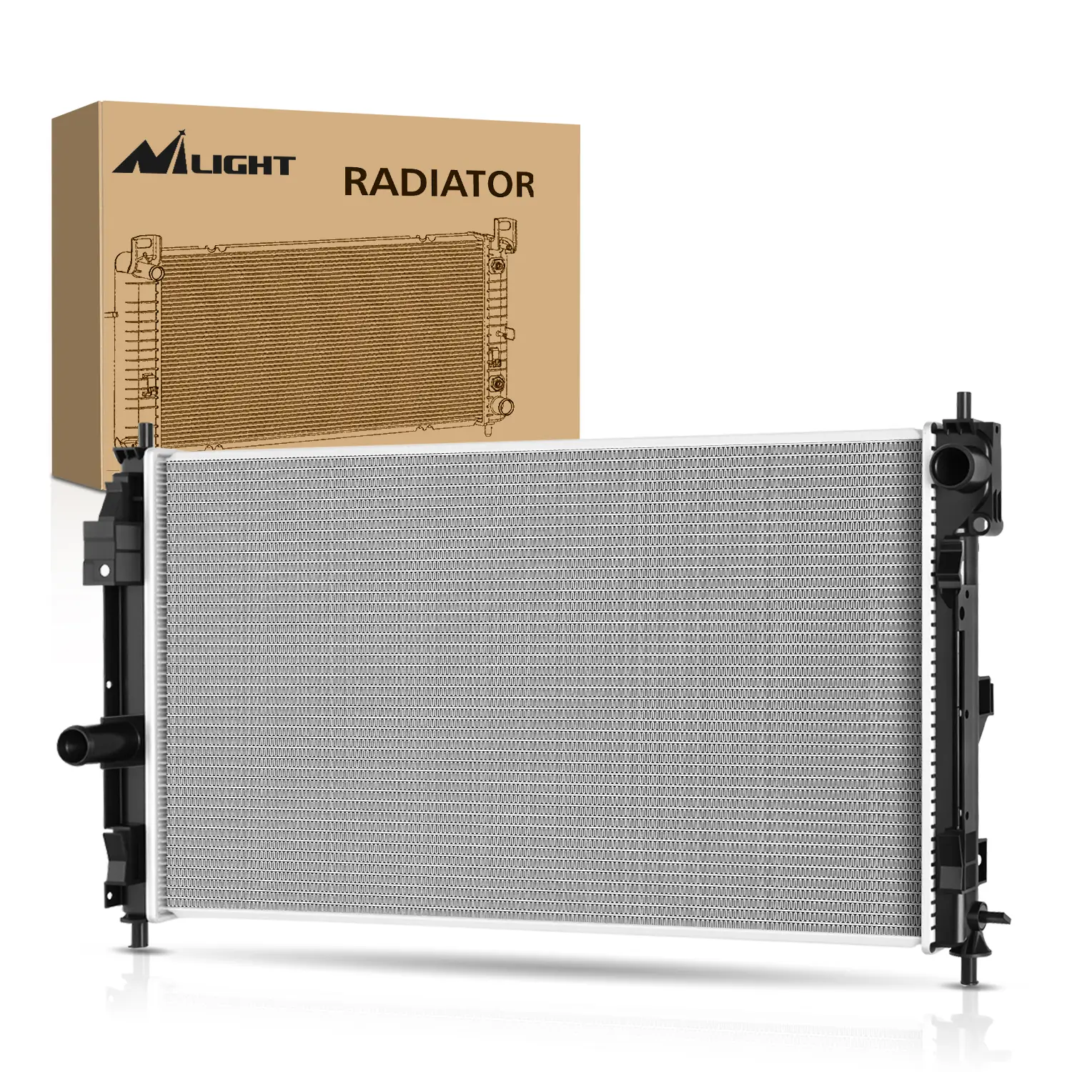 Nilight Radiator for Jeep Patriot Compass 2007 2008 2009 2010 2011 2012 2013 2014 2015 2016 2017,Dodge Caliber 2007-2012,Avenger 2008-2014,Chrysler Sebring 2007-2010, Aluminum, Fits Multiple