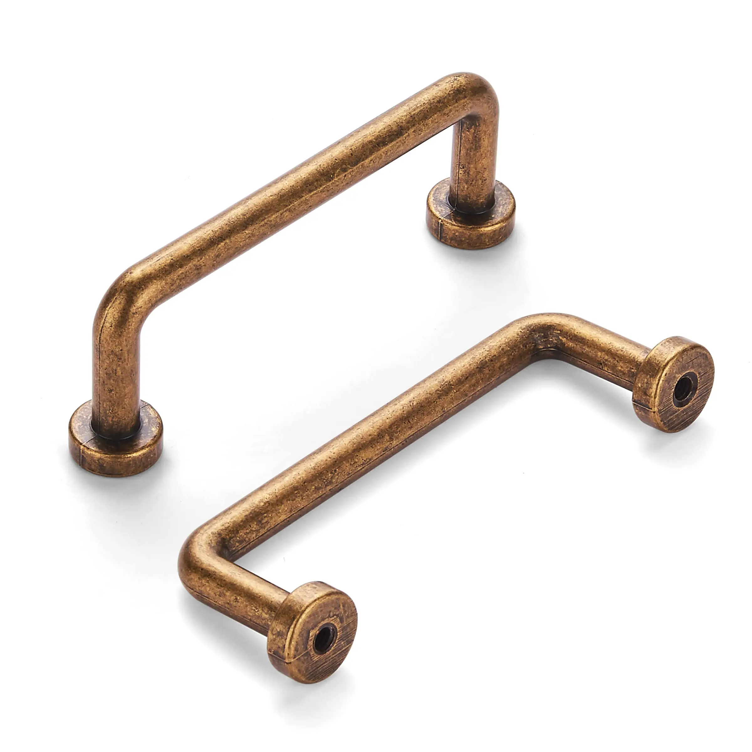8 Pack 3 Inch(76mm) Hole Center Antique Brass Cabinet Pulls Vintage Handle Kitchen Hardware Farmhouse Dressing Table Drawer Classic Wardrob.
