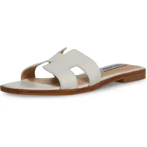 Steve Madden Hadyn Womens Slide - White Leather HADY01S1-107