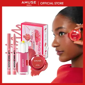 [AMUSE Seoul Official] IDOL MAKEUP SET (Dew Tint, Lip Smudger, Powder Lip & Cheek) | 3 Types | Full Face Set