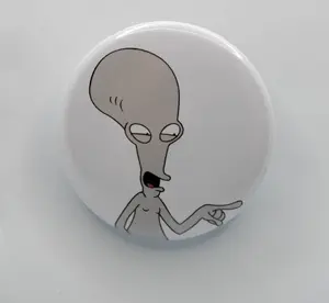 Roger The Alien Persona Button
