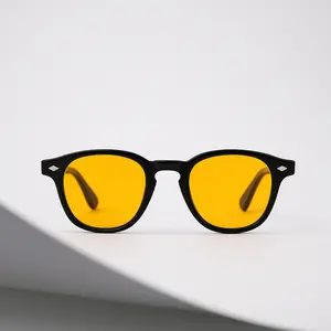 Aurea™ Tinted Glasses - Yellow UV400 Protection, Unisex Oval Frame, Eye Strain Relief, Focus Enhancer, Lightweight Comfort, Perfect for Driving Sports Travel Daily Wear