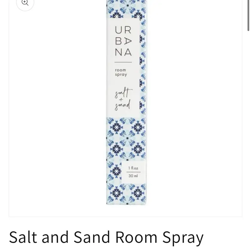 UrbanA Salt and Sand Room Spray - 30ml Aromatic Fragrance for Home Decor