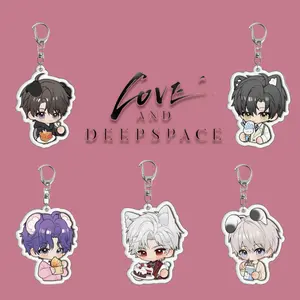 Game Love and Deepspace Keychain Rafayel Xavier Sylus Caleb Zayne Anime Cosplay Keychain Accessories Backpack Cute Collectible Gift - Love and Deepspace Merch