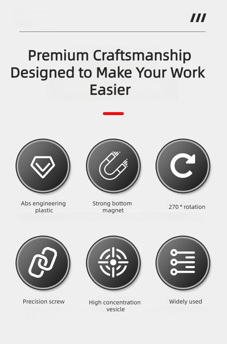 Multi-Angle Adjustable Tool with Magnetic Design, Portable Helper for Precise Alignment and Daily Use, Compact Handheld Accessory for Personal Care, Beauty Routine and Home Organization