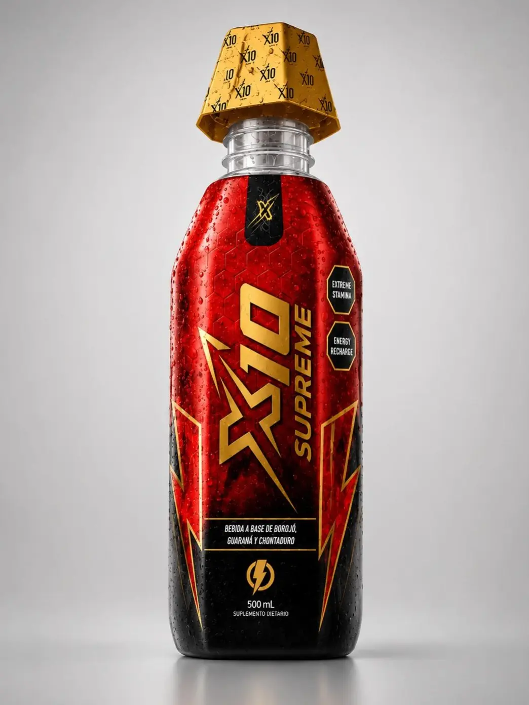 X10 SUPREME Functional Energy Drink 500mML| Borojo, Gurana & Chontaduro