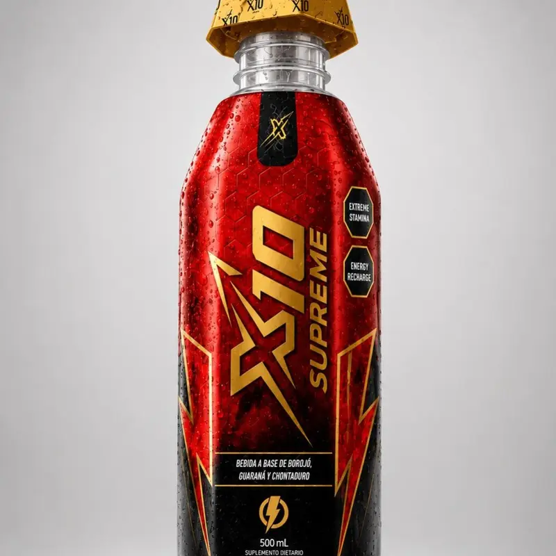 X10 SUPREME Functional Energy Drink 500mML| Borojo, Gurana & Chontaduro