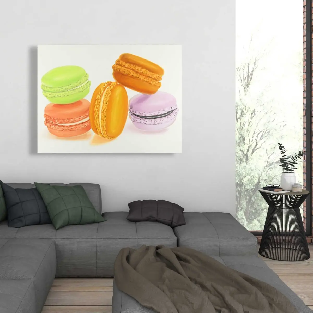 212 MAIN Hyperrealist Macaroons Small Bites Canvas Wall Art (36x48 in.) - Vivid Colors, Premium Posters & Prints, Kitchen Decor Ideas, Home Decor for Kitchen & Living Spaces