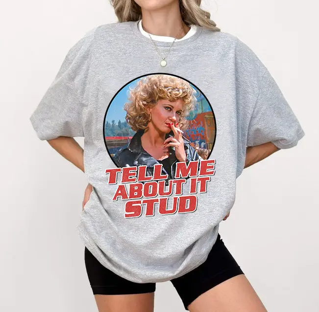 Tell Me About It Stud Grease T-Shirt, Funny Movie Quote Shirt, 90s Vintage Shirt, Retro Shirt, Gift For Fan, Grease Movie Vintage Tee, Unisex Cotton Shirt