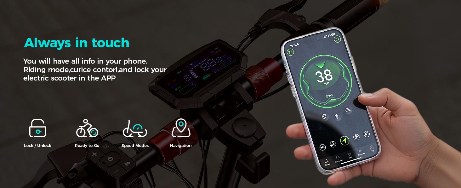 【Holiday Haul】Off-Road Electric Scooter for Adults, 2000W Motor 28 MPH Top Speed 37 Miles Long Range 11" Off-Road Pneumatic Tires, Dual Disc Brakes, Front & Rear Dual Suspension, Turn Signals & APP Control, Foldable E-Scooter with NFC Unlock 【Holiday Haul】Off-Road Electric Scooter for Adults, 2000W Motor 28 MPH Top Speed 37 Miles Long Range 11" Off-Road Pneumatic Tires, Dual Disc Brakes, Front & Rear Dual Suspension, Turn Signals & APP Control, Foldable E-Scooter with NFC Unlock