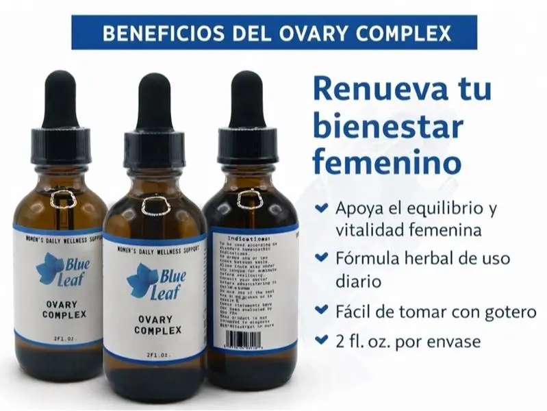 Blue Leaf Ovary Complex Soporte Diario de Bienestar Femenino