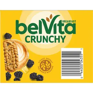 belVita Breakfast Bars Biscuits, Blueberry, Value Pack, 12 Packs (4 Biscuits Per Pack)