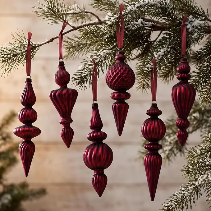 Christmas Clearance Sale Neutral Textured Christmas Ornaments Christmas Decoration  Neutral Christmas Farmhouse Vintage Christmas Tree Decorations, Nostalgic Decorative Items Christmas Decor for Xmas Tree Home Indoor Outdoor Party Holiday Decorations