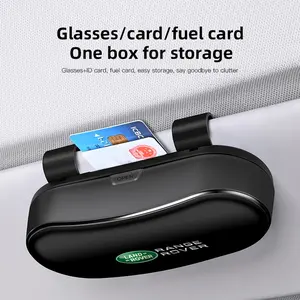 Car Glasses Box Car Sunglasses Holder Sun Visor Storage box For Land Rover Range Rover Evoque Velar Defender Discovery Freelander Land Cruiser