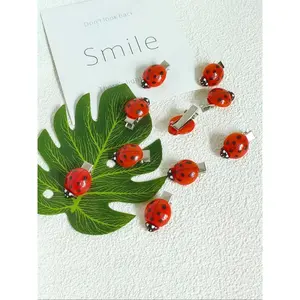 Pcs Ladybug Hair Clips for Daily Use, Cute and Durable Hair Accessories, Perfect for Women and Girls, Stylish and Functional Hair Clip Set