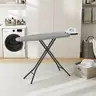 Yaheetech Foldable Height-Adjustable Collapsible Portable Ironing Board, Heavy-Duty with 9 Heights, 4-Layer Cover, Safety Rest, 52x14in Compact Space-Saver for Home Laundry Room Use, Height-Adjustable Collapsible Iron Board, Accessories
