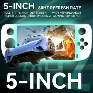 Psp Street Version E6 Handheld Game Console, 5-Inch Screen, Zero Latency Linux System, Portable Handheld Device, Non-Button Cell Battery