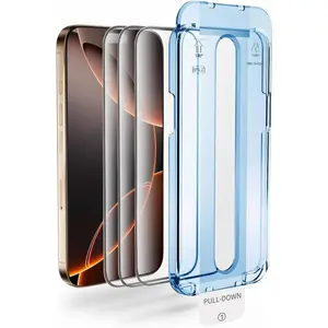 Screen Protector for  16 Pro Max, Edge-to-Edge Protection, Easy Install, Case Friendly, 99%  Clarity, 9H Tempered Glass, Anti-Scratch, Anti-Fingerprint, 3-Pack
