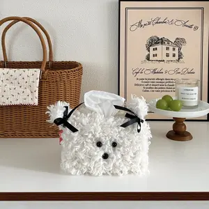 Cute Dogs Good-looking Tissue Cover Car Tissue Box Tissue Bag Home Living Room Vloggers Same Style
