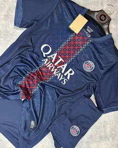 Psg 2025/26 Home and Away Full Set Soccer Kit, Ligue 1 Premium Fabric Match Style Set Q