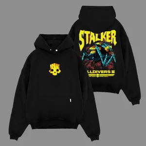 [Helldiver] Stalker Hoodie Shirt Premium Cotton, Helldiver Fans, RPG Game Graphic Hoodie, Streetwear Hoodie Unisex Oversize Gift for RPG Game Lovers