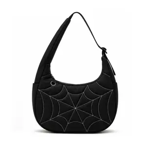 Quilted Down Bags Essential  Pocket Fits 330ml Soda Can Moon Bag Spring Edition Adjustable Dual-Strap Nylon Crossbody Luxury Designer Handbag Pu Tote Satchel