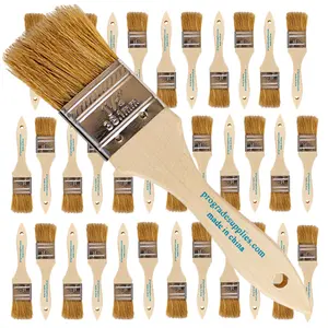 Vermeer Chip Paint Brushes - 36-Pack - 1.5" Chip Brushes for Paints, Stains, Varnishes, Glues, & Gesso - Home Improvement - Interior & Exterior Use