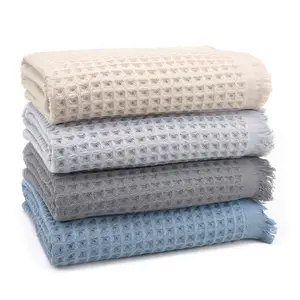 Lycia Turkish Cotton Waffle Bath Towel