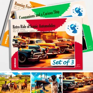 QUOKKA 3 Set 100 Piece Dementia Puzzles for Adults - Products for Seniors with Horses, Dogs and Cars