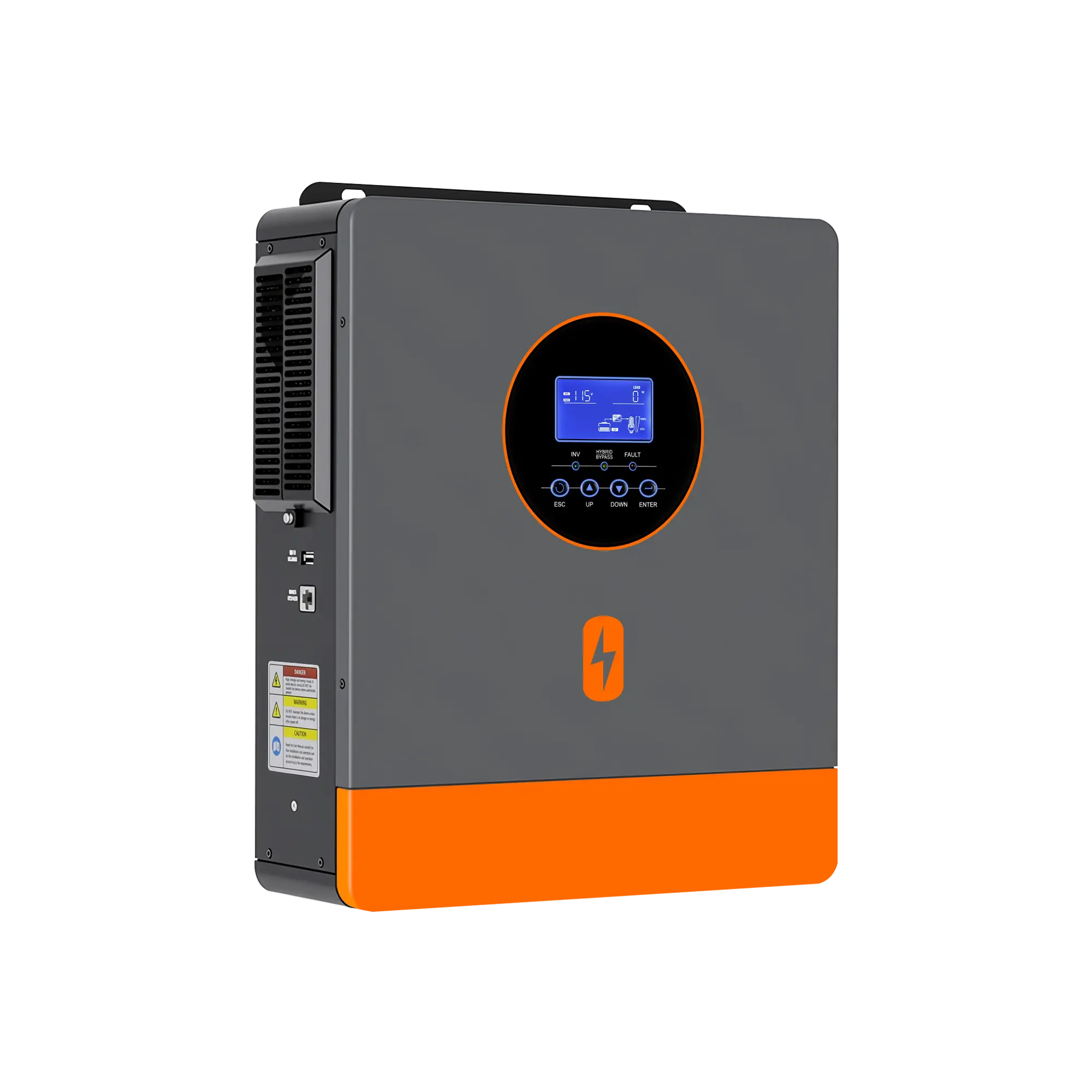 6500W Compact Solar Hybrid Inverter - 48V DC to 110V/220V 120V/240V Split Phase, Built-in 120A MPPT Charge Controller, Off-Grid Pure Sine Wave, Dual Mode, Compatible with 48V Lead-Acid & Lithium Batteries, Ideal for Home, Cabin Solar Power System Use, Ac,