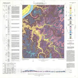 Mattingly Quadrangle, Kentucky-Indiana - Geologic Quadrangle Map, 1965
