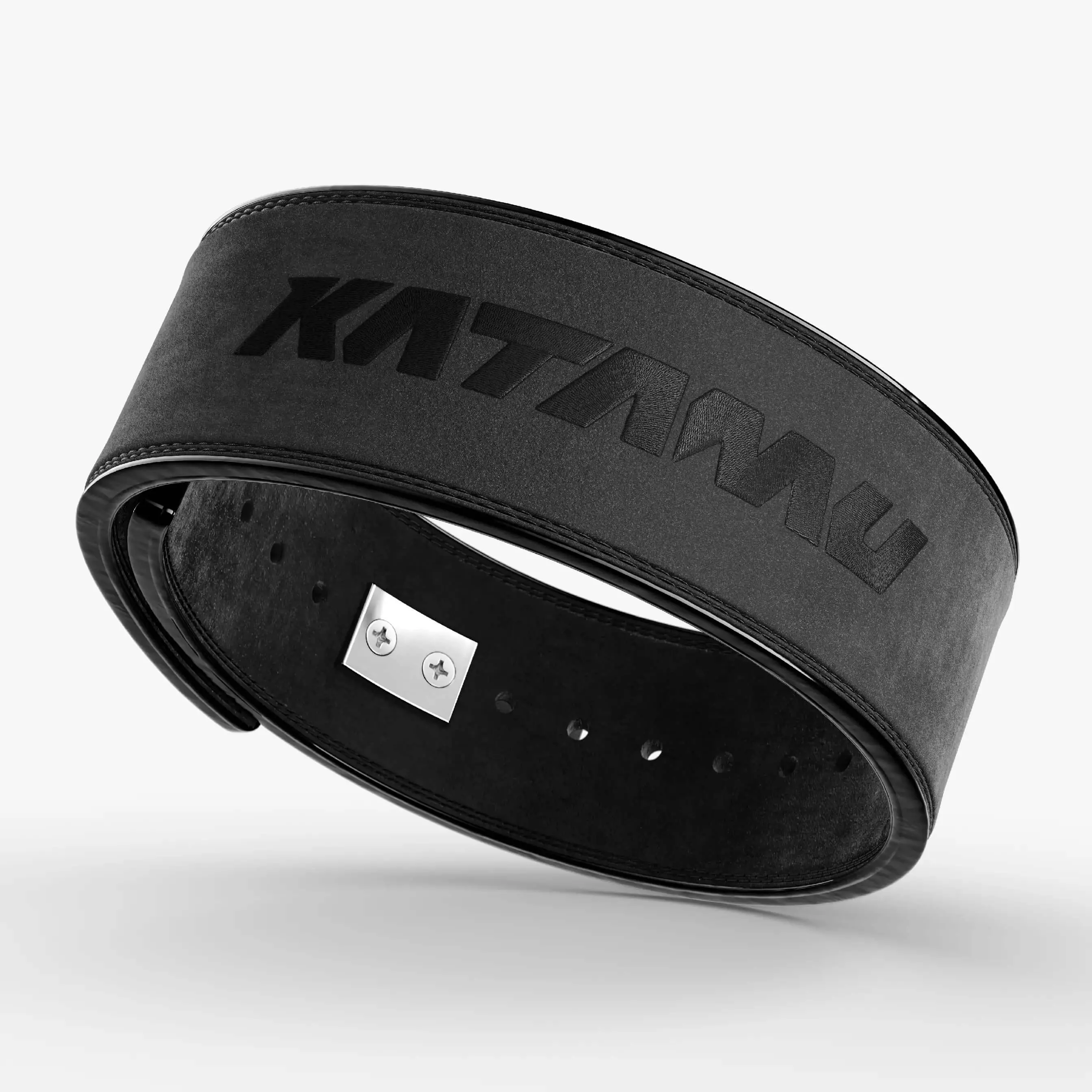 Katamu Core Lever Weightlifting Belt, 10mm Strength Training Equipment with Blackout Finish
