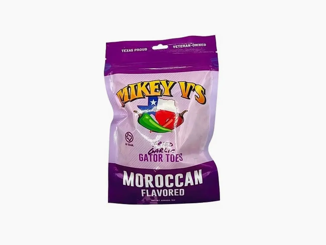 Mikey V’s Moroccan “Gator Toes” – Deep-Fried Garlic Snacks, Crunchy Garlic Bites, 3.9 oz Bag