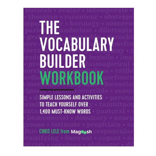 The Vocabulary Builder Workbook: English Language Learning Tool, Exam Review & Activity Book with Simple Lessons, Self-Teaching Exercises for 1,400+ Must-Know Words, Paperback - Mar 20, 2018