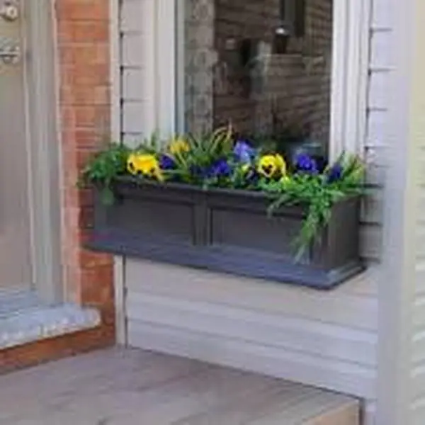 Mayne 5822-ES 3 ft. Fairfield Window Box - Espresso, Durable Construction, Easy to Clean Garden Flower Pots & Planters, New England