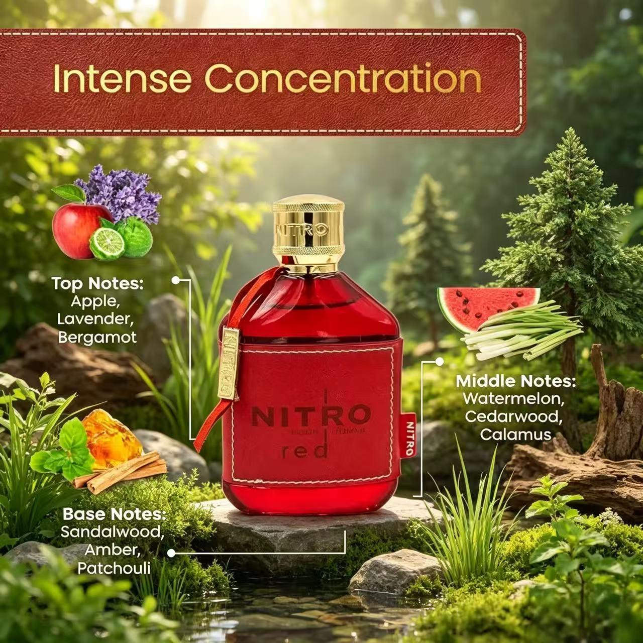 Nitro Red Pour Homme Men’s Perfume 100ml| Warm Amber Spicy Woody Masculine Scent, 12H Ultra Long Lasting Projection, Ideal for Daily Office, Date Night, Party & Business to Boost Your Charm. Nitro Red Pour Homme Men’s Perfume 100ml| Warm Amber Spicy Woody Masculine Scent, 12H Ultra Long Lasting Projection, Ideal for Daily Office, Date Night, Party & Business to Boost Your Charm.