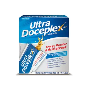 Ultra Doceplex Energy Pouches - Powerful B Complex in a Pouch -liquid, 12 Pouches Vitamin Supplement Dietary Drinks Healthcare