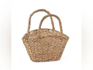 Oval Seagrass Mini Harvest Basket with Handles