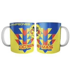 Aguilas Club America Mexico Coffee Mug Ceramic 11oz 15oz  Tricampeon, Gifts for Fans, Mexico Soccer Souvenir